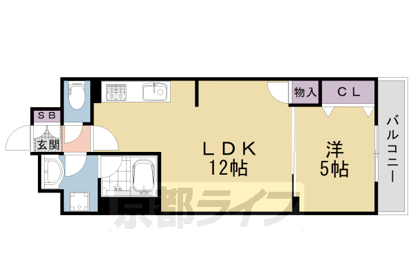 【ベラジオ雅び京都三条通の間取り】