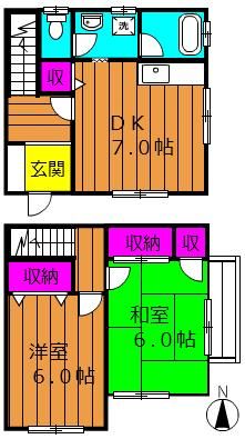 サンハイムヤマテの間取り