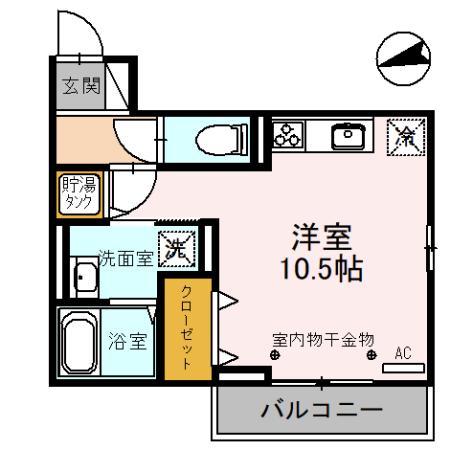 【D-Residence長土塀Iの間取り】