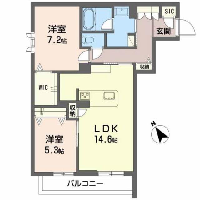 【シャーメゾンプレミア椿の間取り】