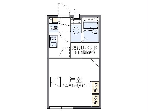 レオパレスプリマヴェーラの間取り