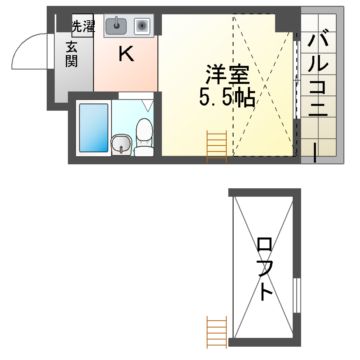 京都市伏見区淀池上町のマンションの間取り