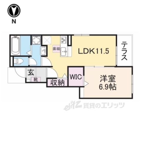 【ベルプロムナード湖南２の間取り】