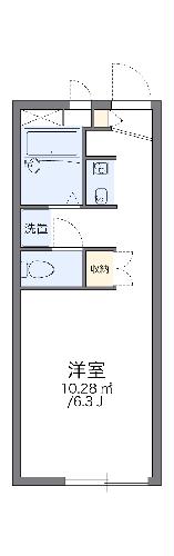 レオパレスコンフォール石橋の間取り