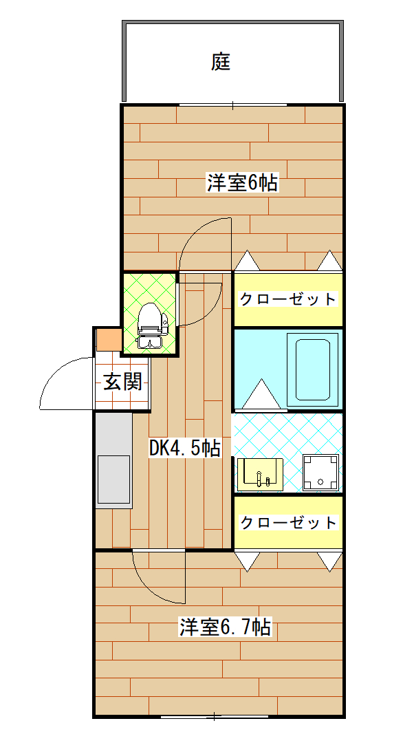 ファミーユ北清水の間取り