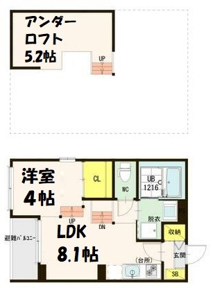 川名サンライズの間取り