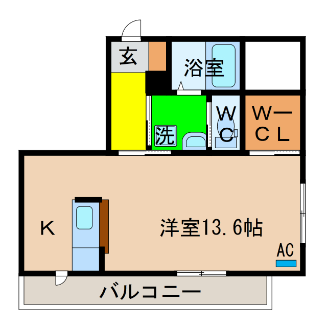 シャーメゾン佐古の間取り