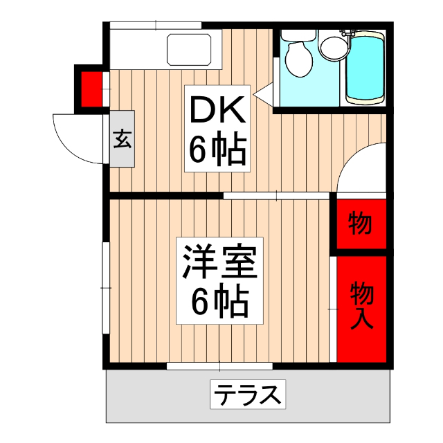 朝日コーポの間取り