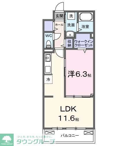 松戸市秋山のアパートの間取り