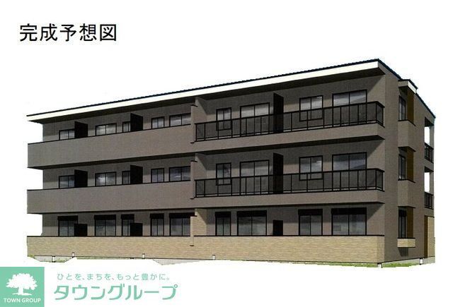 【松戸市秋山のアパートの建物外観】