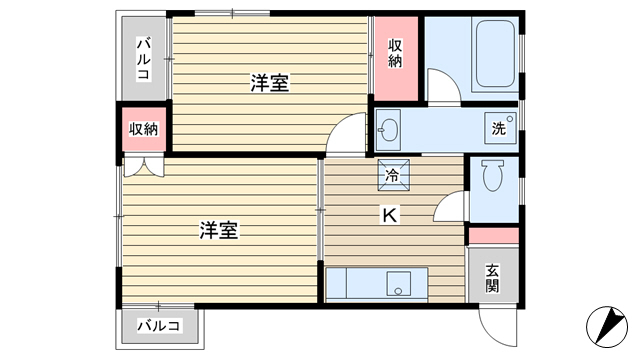 ブリスハタケヤマの間取り