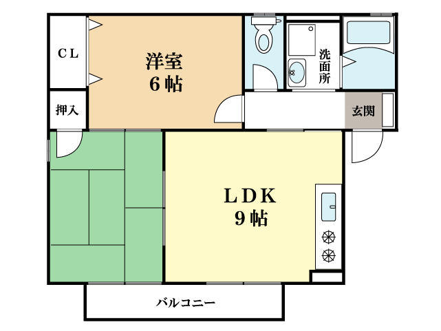 セジュール静の間取り