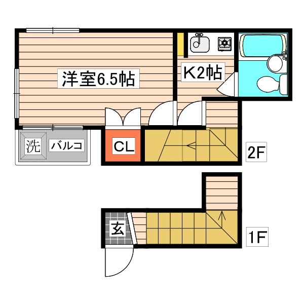 コーポますもとの間取り