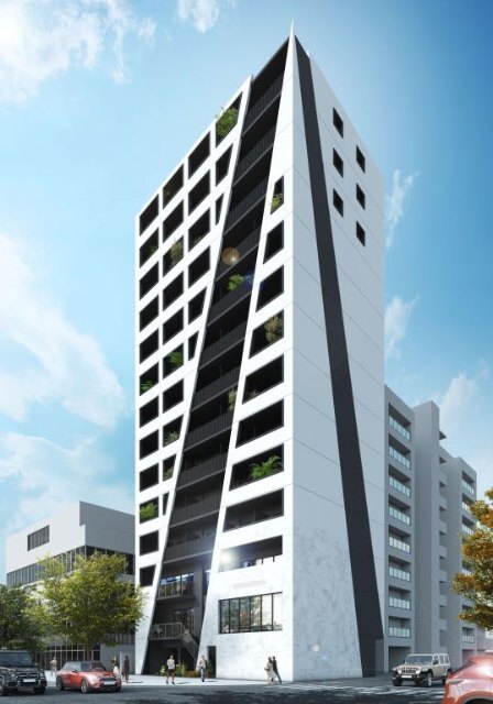 仮称）奈良屋町新築マンションの建物外観