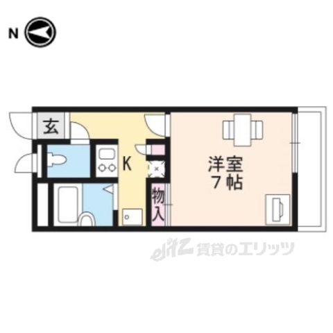 レオパレスアゼリア並河の間取り