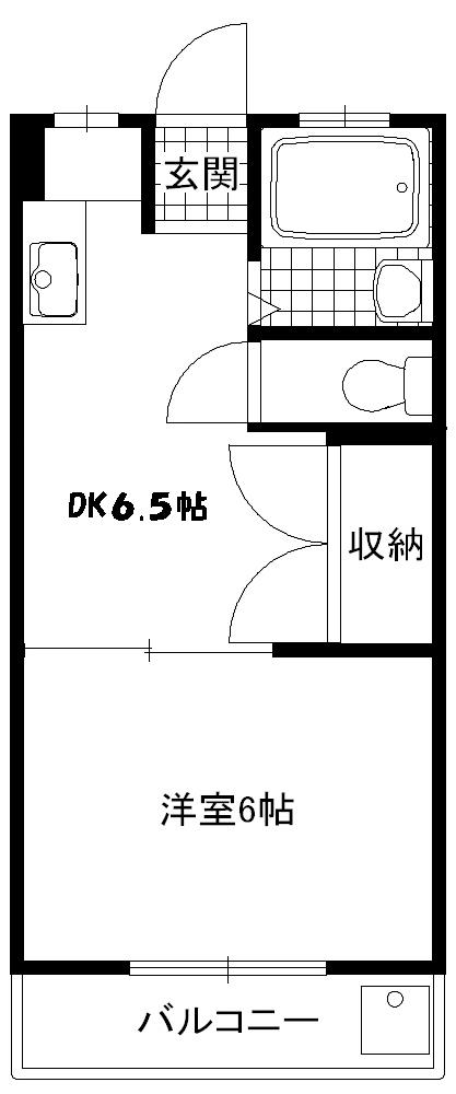 目黒区碑文谷のマンションの間取り