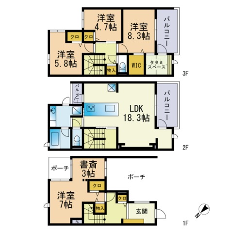 Ｄ－ｒｏｏｍ大濠公園北の間取り