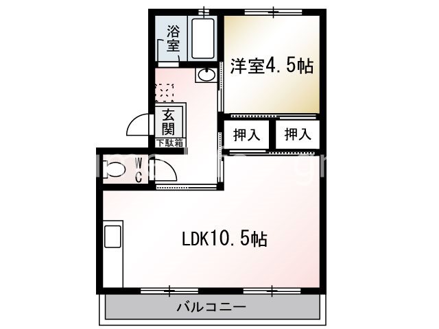 藤沢市鵠沼海岸のマンションの間取り