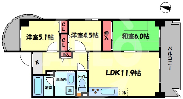 エスパシオ21の間取り