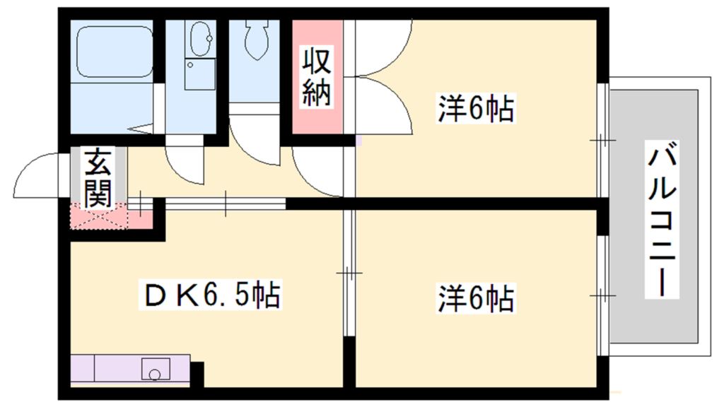 シャーメゾン六分一Ａ棟の間取り