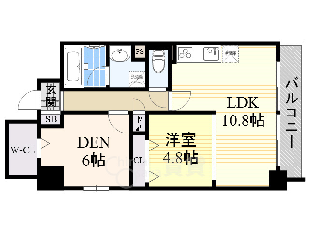 グランシャリオ江坂の間取り