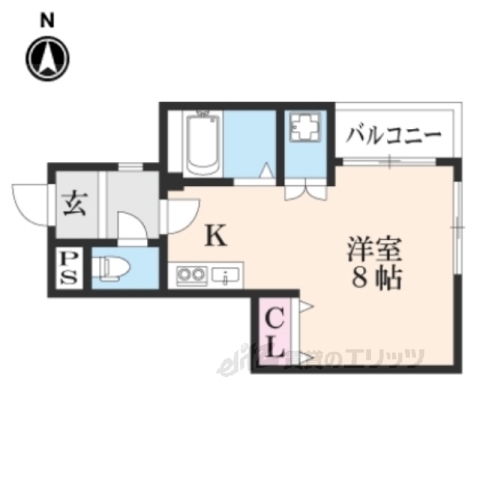 サンズ丸太町の間取り