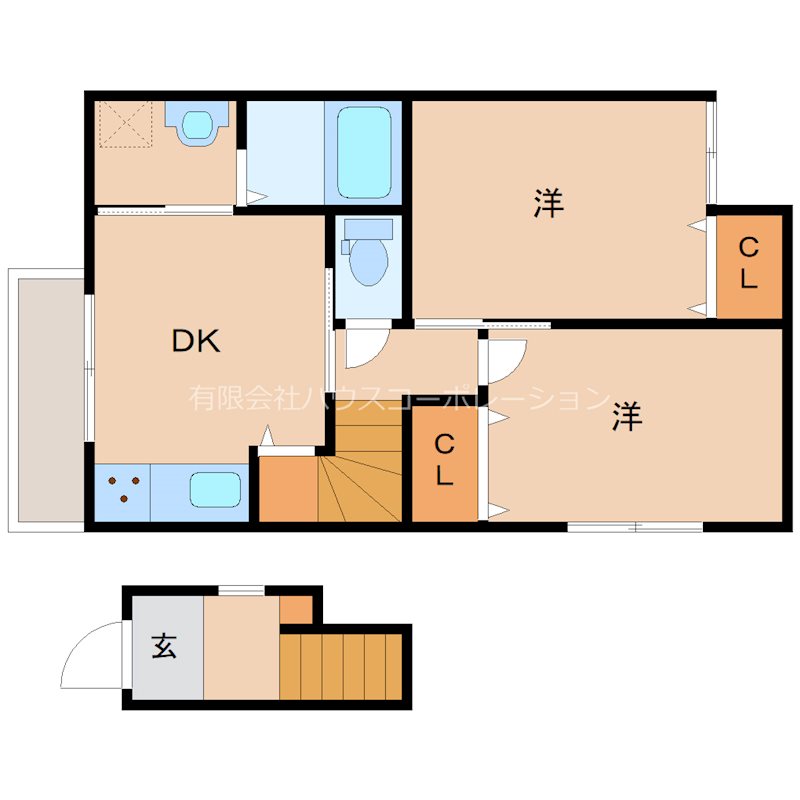 杭瀬南新町2丁目アパートの間取り