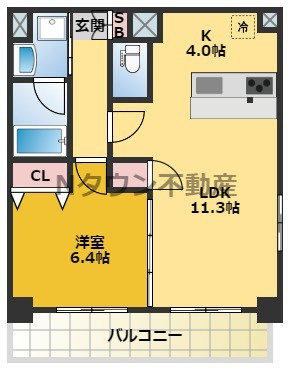 プレサンス名古屋STATIONアブソリュートの間取り