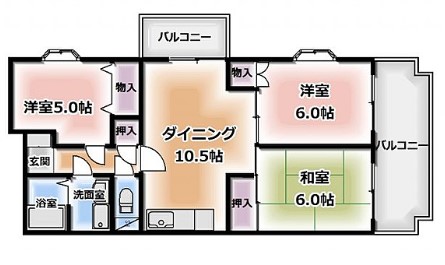 グリーンフェニックスマンションの間取り