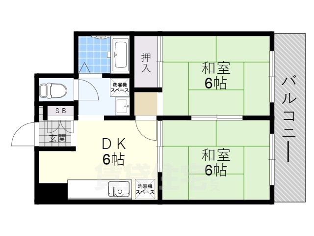 西京極ガーデンハイツの間取り