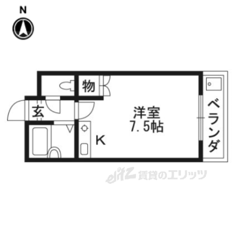 アルカディア高辻の間取り