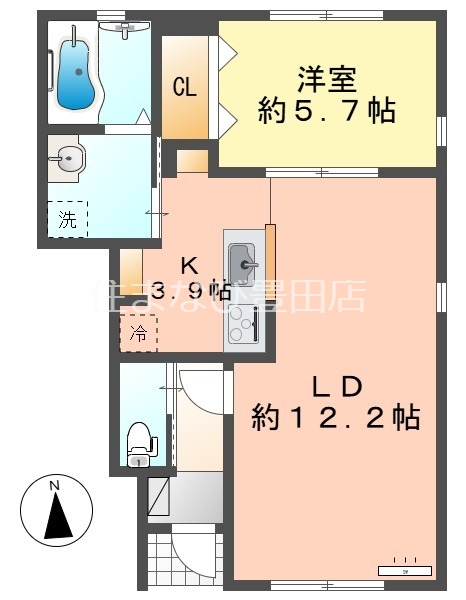 コンフォール水源の間取り