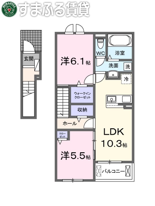 レジデンス上里の間取り