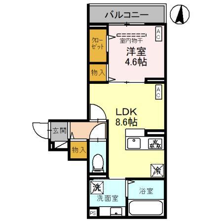 Ｄアヴァンス千間台東　Ａ棟の間取り