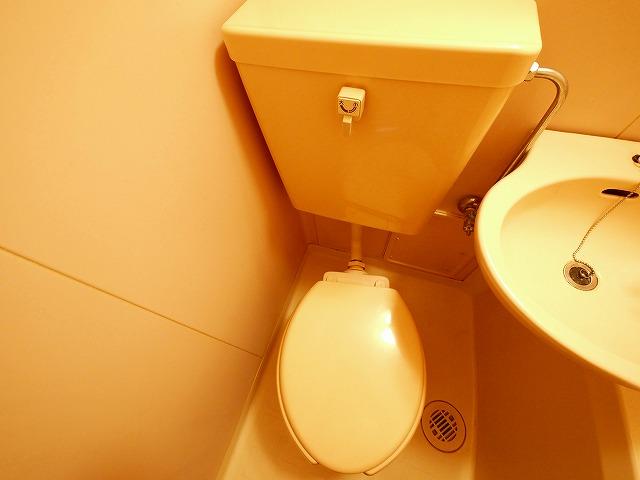 トイレ　落ち着いた色調のトイレです