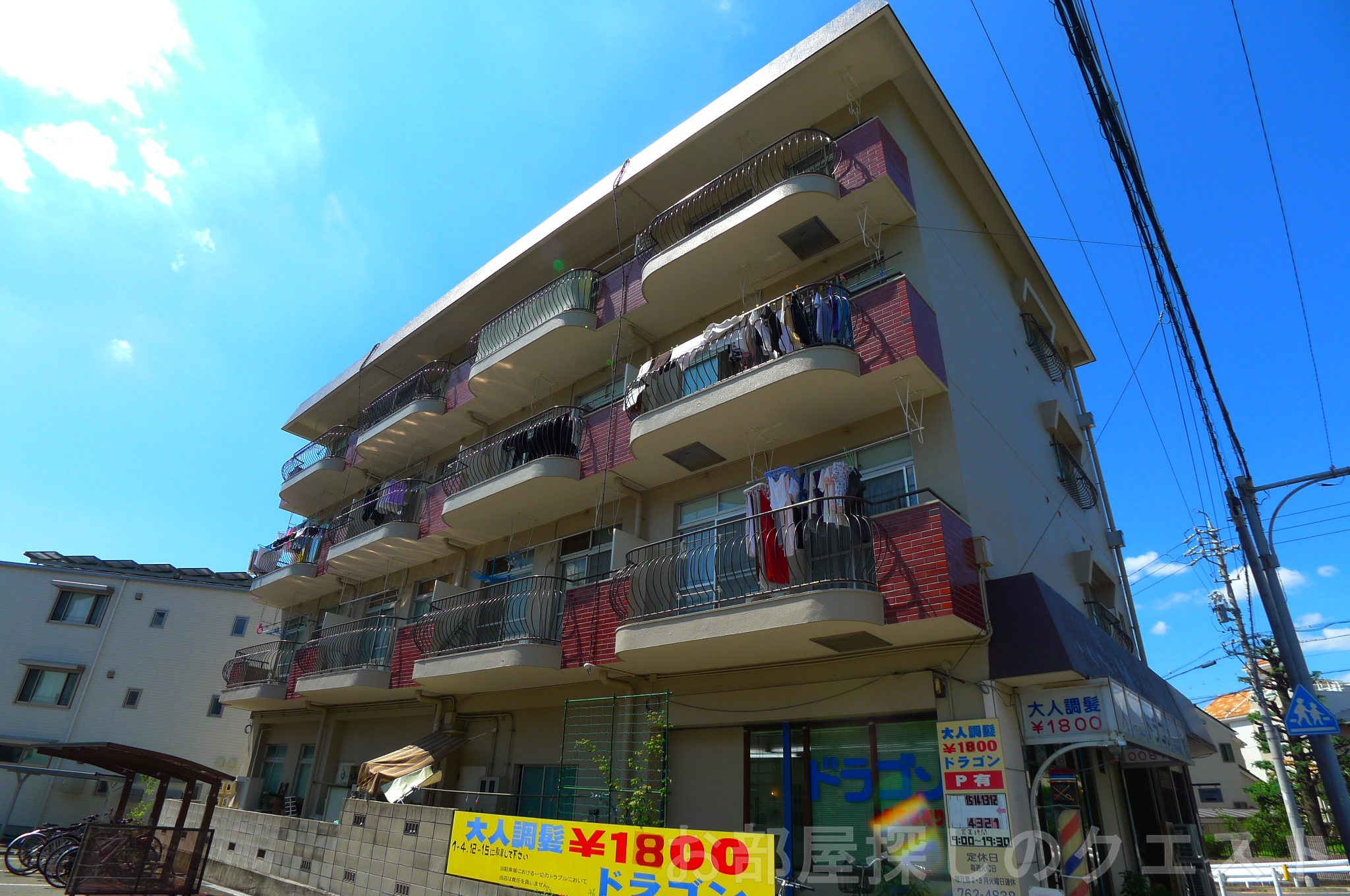 建物外観　南向き・リノベーション部屋！