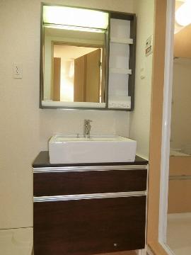 ハルコート箕面　洗面設備　洗面化粧台