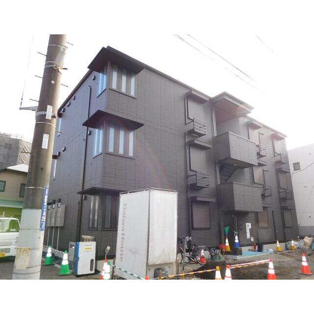 建物外観　建築中の外観写真（１２月１９日撮影）