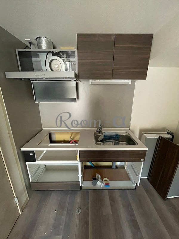 キッチン　建築中。