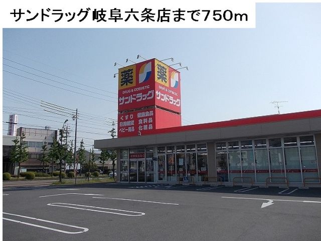 ドラックストア　サンドラッグ岐阜六条店（ドラッグストア）まで750m
