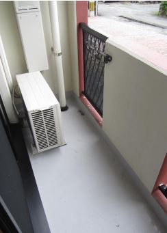 バルコニー　落ち着いた時間を過ごせるバルコニーです