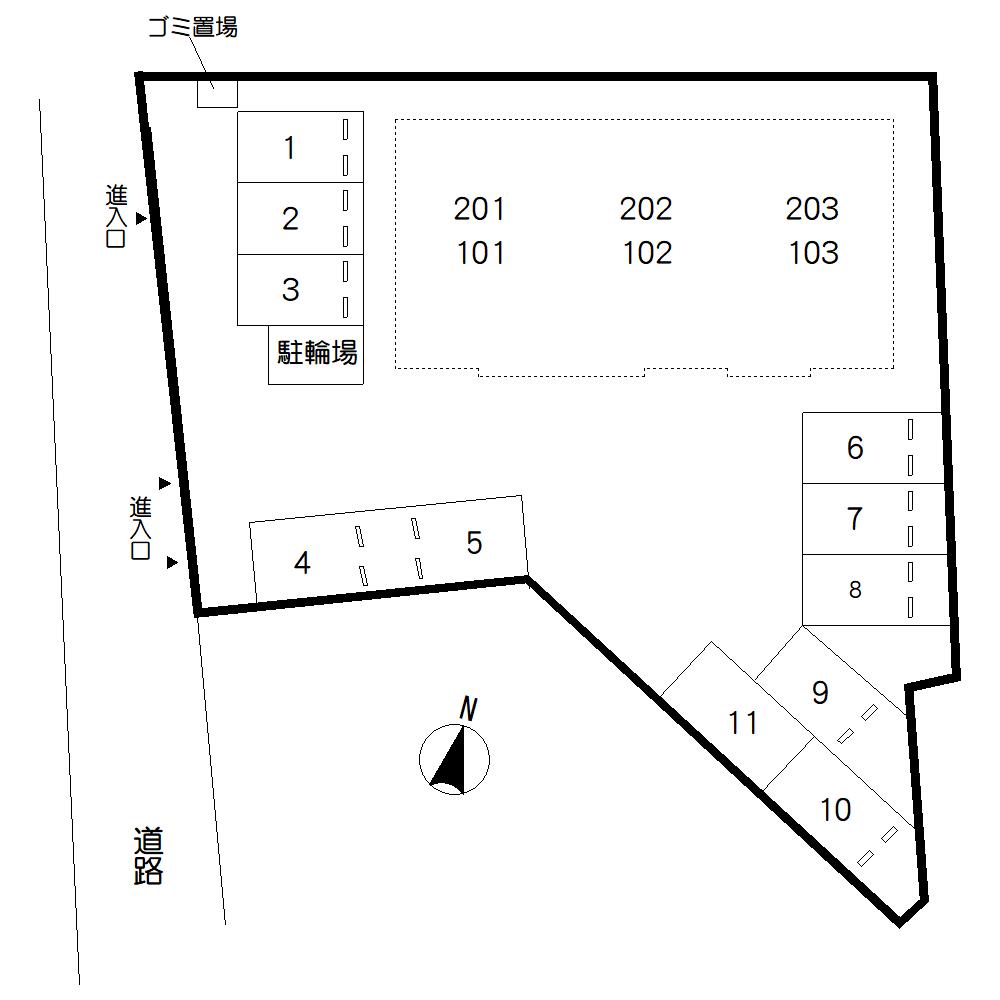 駐車場　区画図