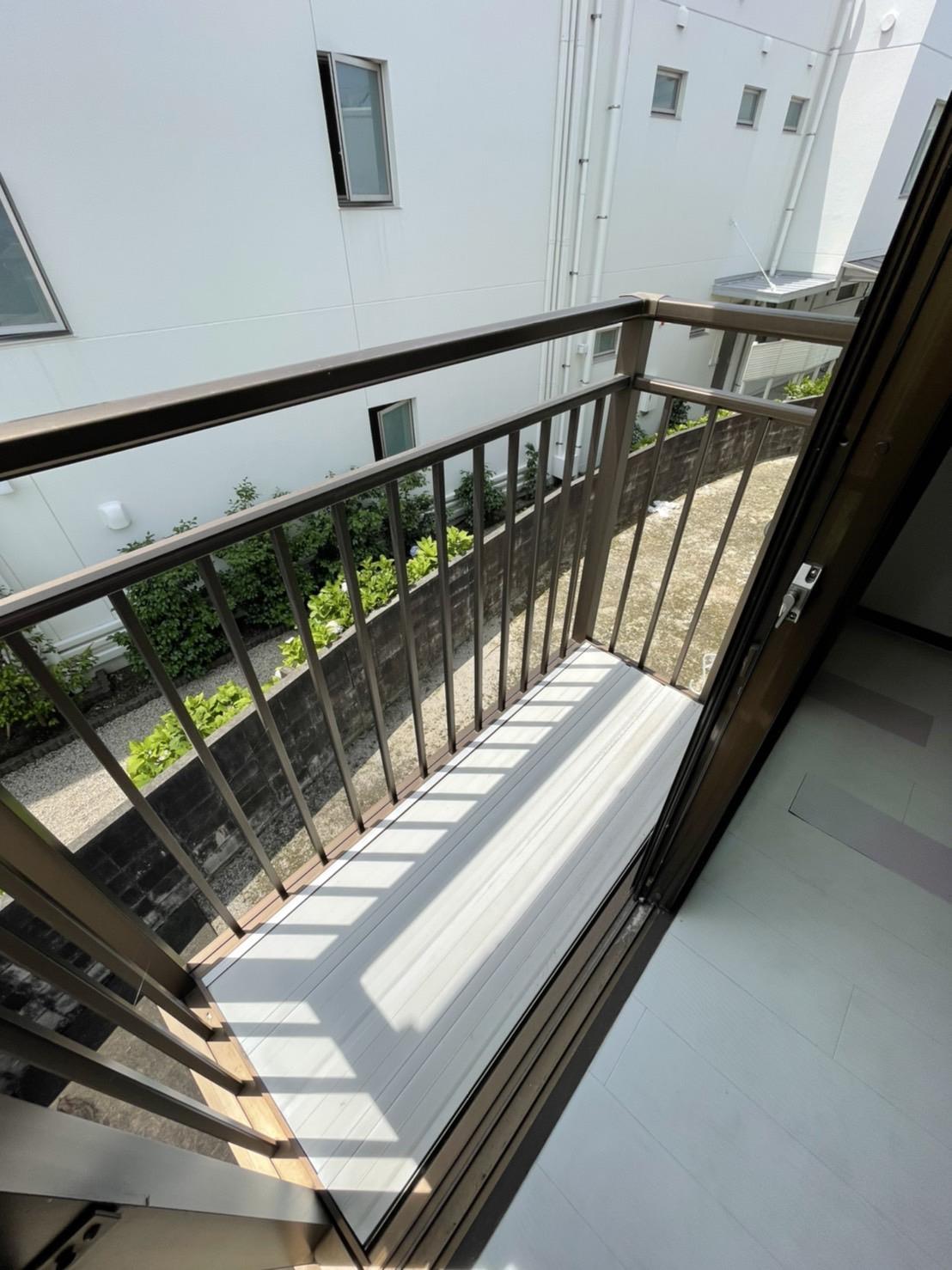 バルコニー　南向きのバルコニ―です