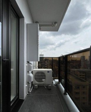 バルコニー　外からの目が気にならないバルコニーで洗濯物が干せます