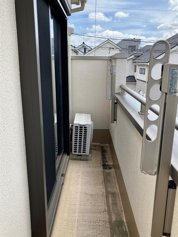 バルコニー　落ち着いた時間を過ごせるバルコニーです