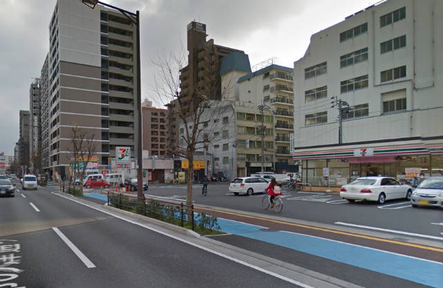 コンビニ　セブンイレブン福岡那の津通り店（コンビニ）まで158m