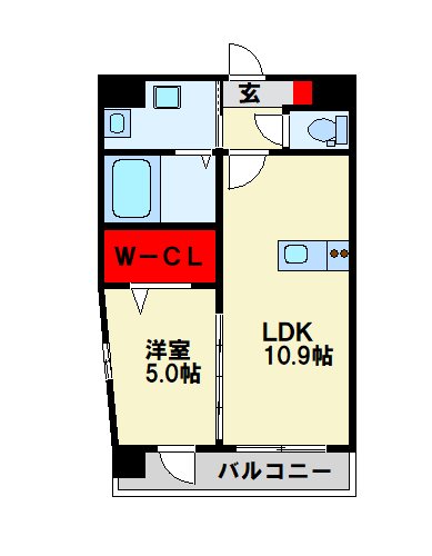 ＪＲ鹿児島本線 西小倉駅 徒歩37分 8階建 築3年の間取り写真