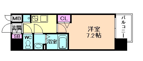 クリスタルグランツOSAKA WEST GATEの間取り写真
