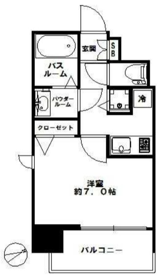 スワンズシティ北堀江の間取り写真