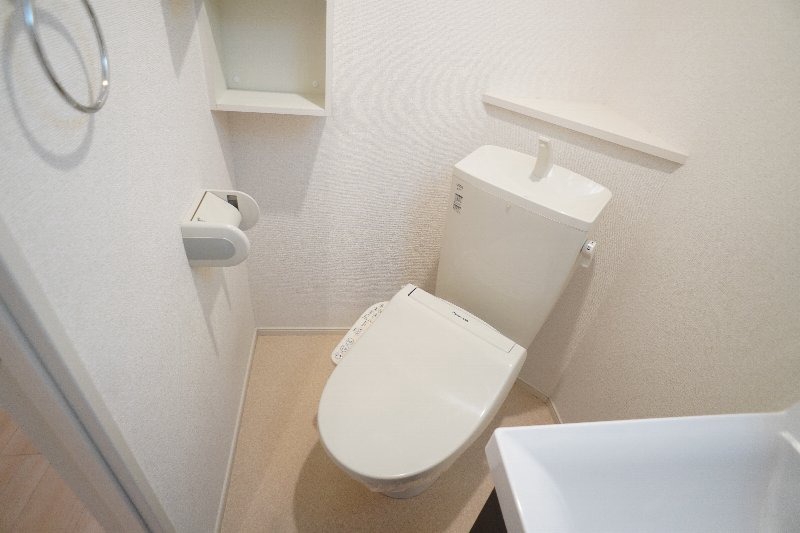 湘南新宿ライン高海 新前橋駅 徒歩8分 3階建 築9年のトイレ写真